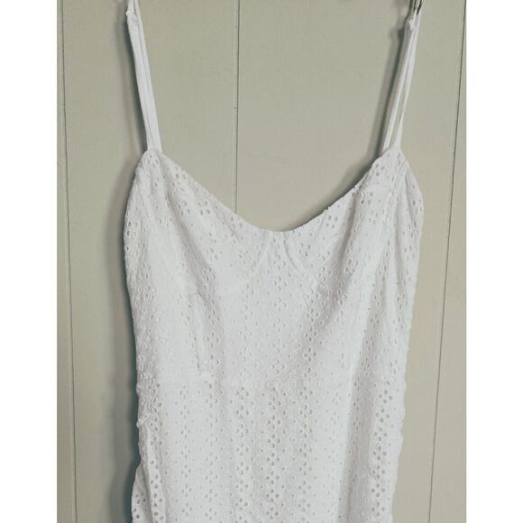 Jonathan Simkhai Eyelet Bustier White Ladies Size Medium Dress - Picture 10 of 11